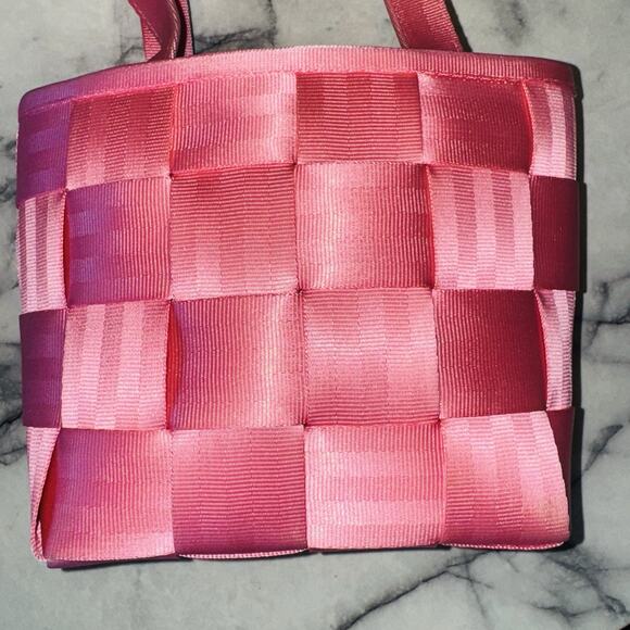 Bubblegum Pink The Original Seatbelt Bag Small Tote Bag Handbag 10"x8"x4" Kawaii - Picture 4 of 11
